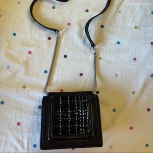 Bcbg check print cross shoulder Clutch